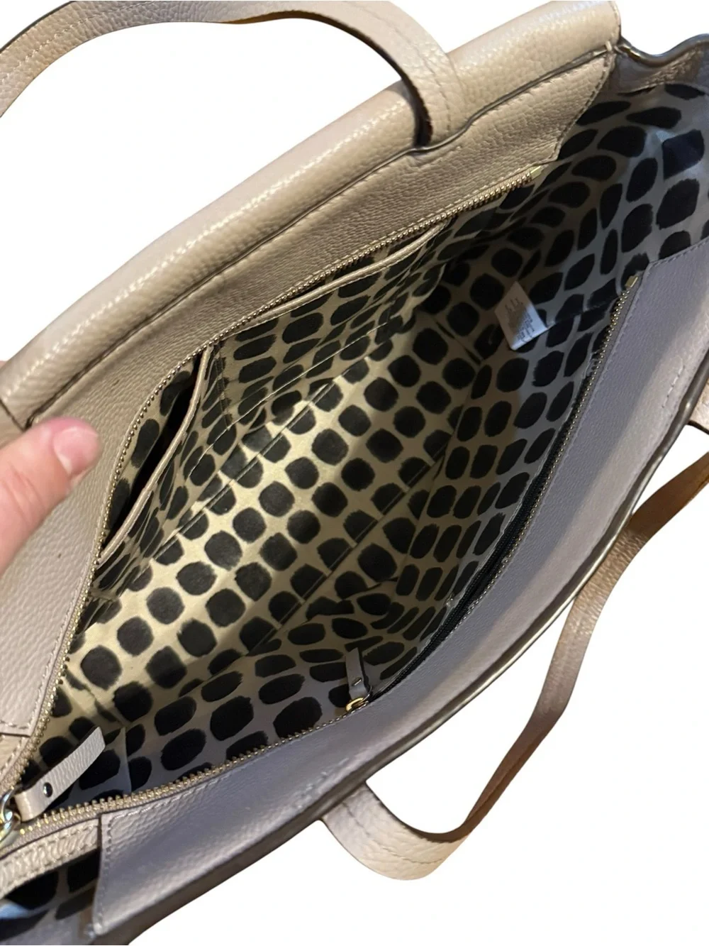 Kate Spade Lavender Leather & Suede Tote